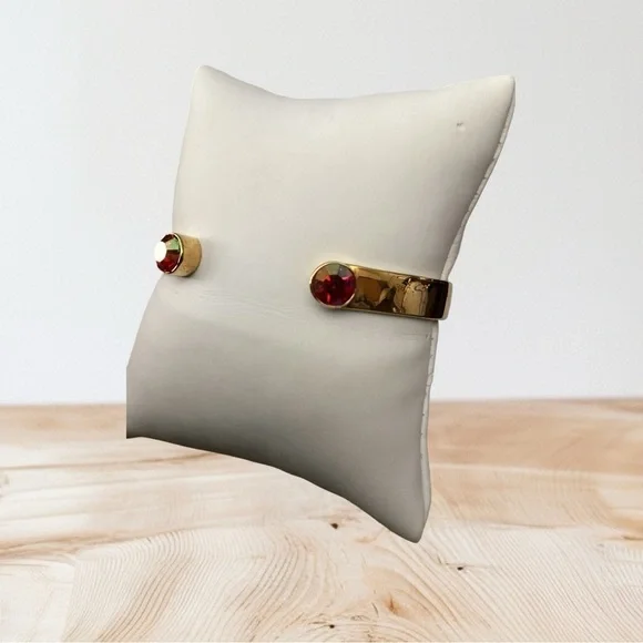 Kate Spade Forever Gems Cuff- RED-Paint the Town AB Stone Dressy EUC 0046 - Picture 5 of 5